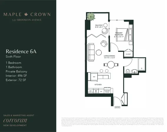 $535,000 | 537 Brooklyn Avenue, Unit 6A | Wingate