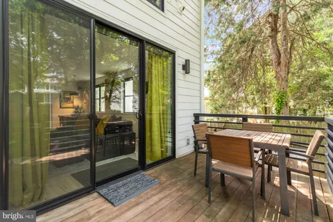 a view of a outdoor seating area