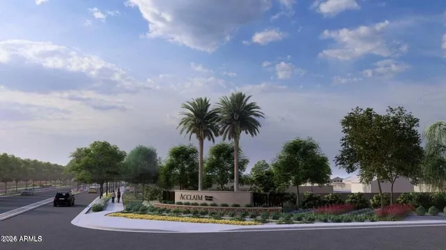 a view of a swimming pool with a patio and a backyard