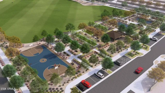 a view of a patio with chairs and a table