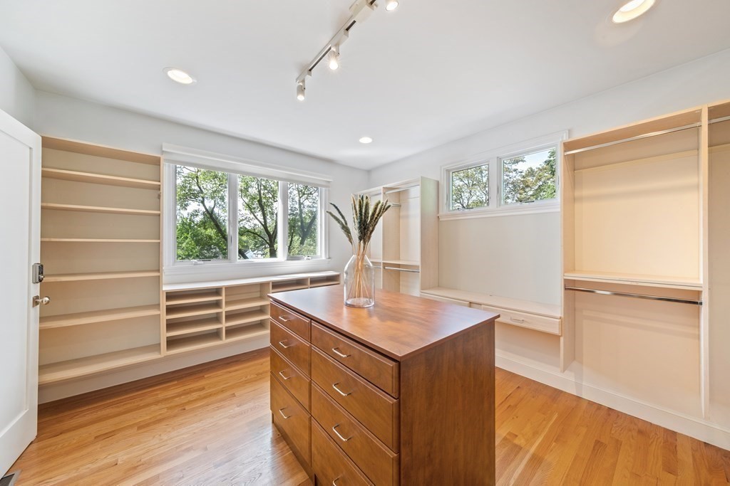 16 Marshall Road Winchester, MA 01890 - Photo 21 of 42 a view of a kitchen with wooden floor and electronic appliances