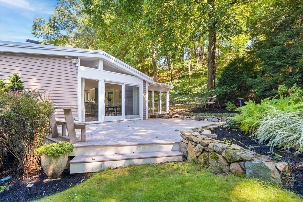 16 Marshall Road Winchester, MA 01890 - Photo 34 of 42 a view of house with backyard and sitting area