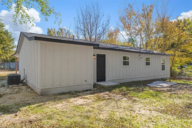 a backyard of a house