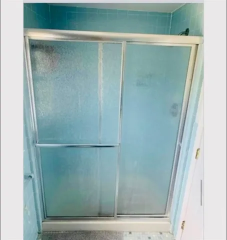 a close view of shower tap