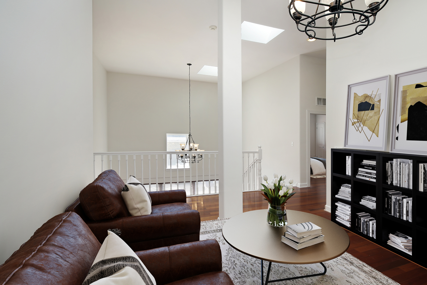 4 Rienzi Lane Highwood, IL 60040 - Photo 6 of 10 a living room with furniture a dining table and a chandelier