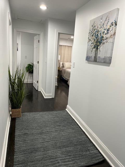 2801 Central Drive Gary, IN 46407 - Photo 9 of 19 a view of a hallway with wooden floor and a potted plant
