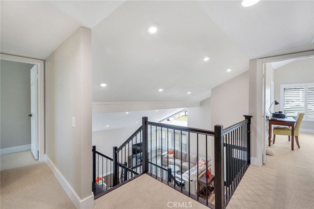 109 Cinnamon Ridge Road Brea, CA 92821 - Photo 31 of 67 Top of staircase overlooking main floor and new carpeting throughout all upstairs excluding upstairs bathrooms.