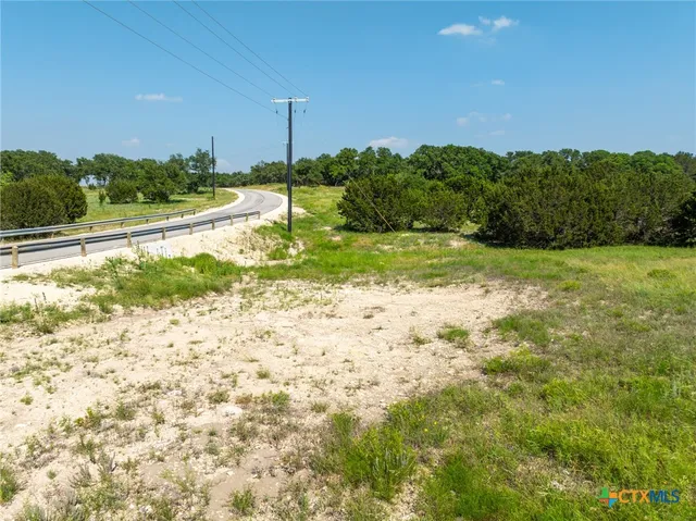 a view of a lake with a city