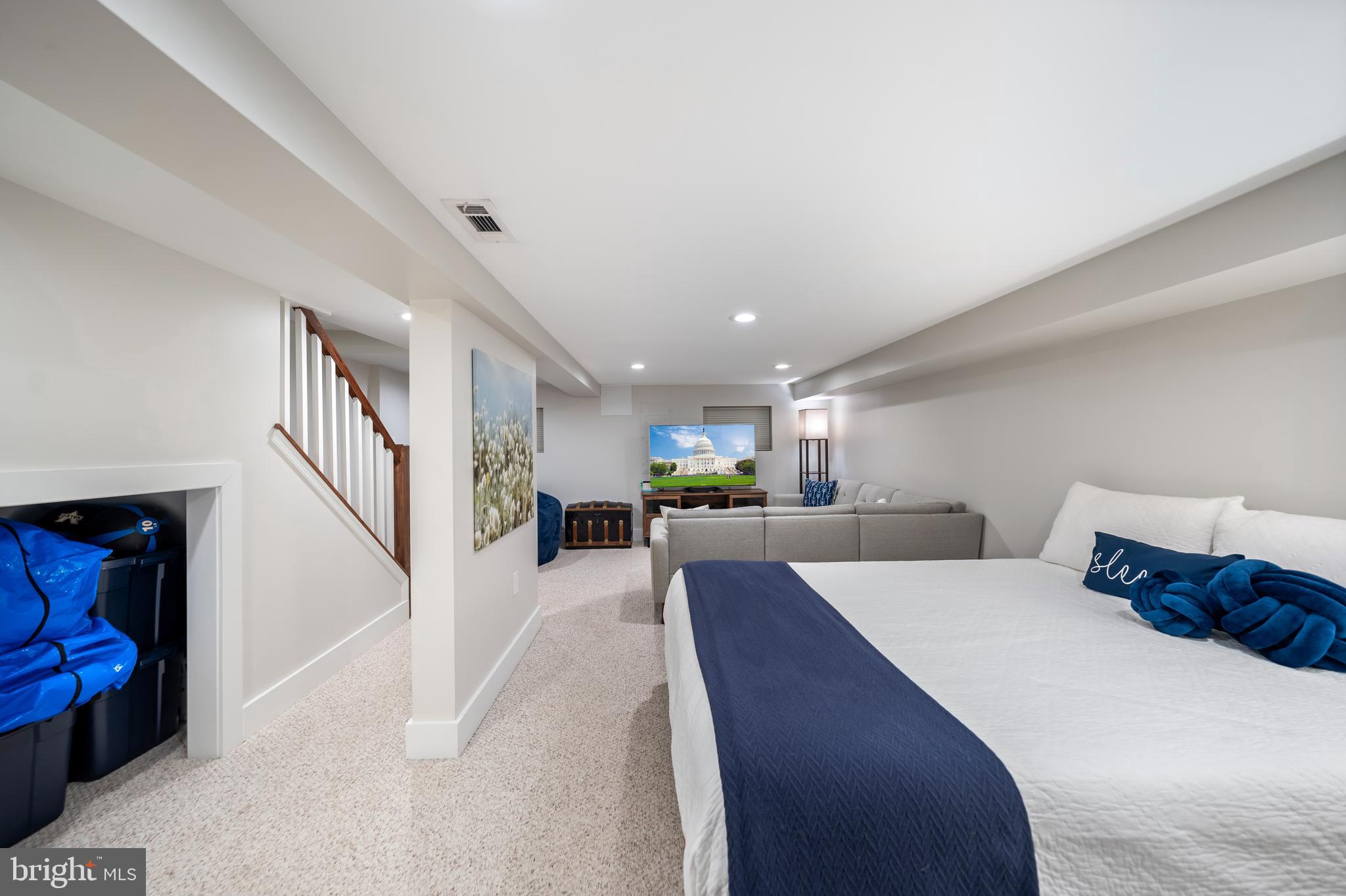 613 Longfellow Street Northwest Washington, DC 20011 - Photo 30 of 42 Large Lower Level Guest Suite