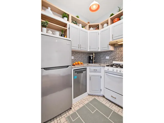 a living room with a fireplace