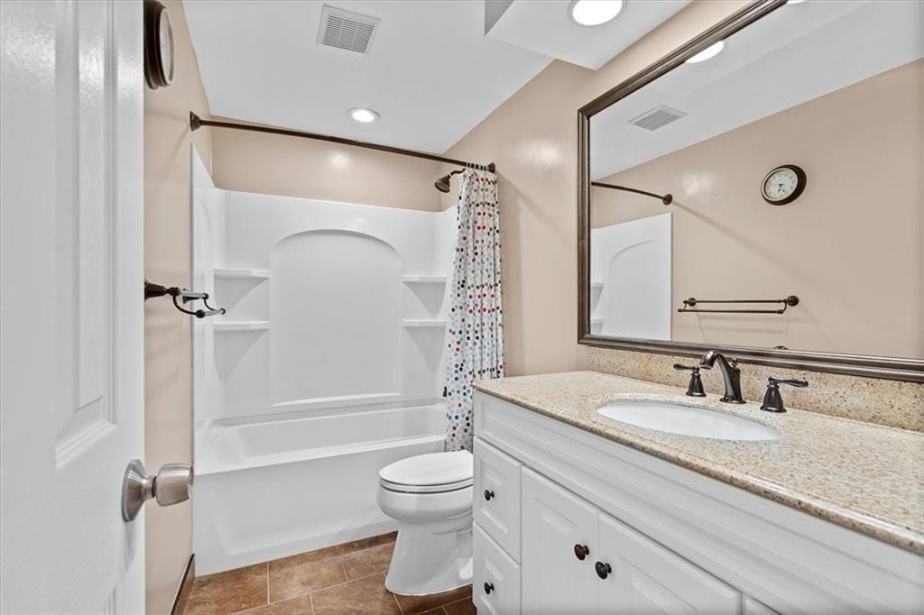 102 Bertley Ridge Drive Coraopolis, PA 15108 - Photo 16 of 24 a bathroom with a granite countertop sink toilet and shower