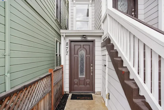 a view of front door