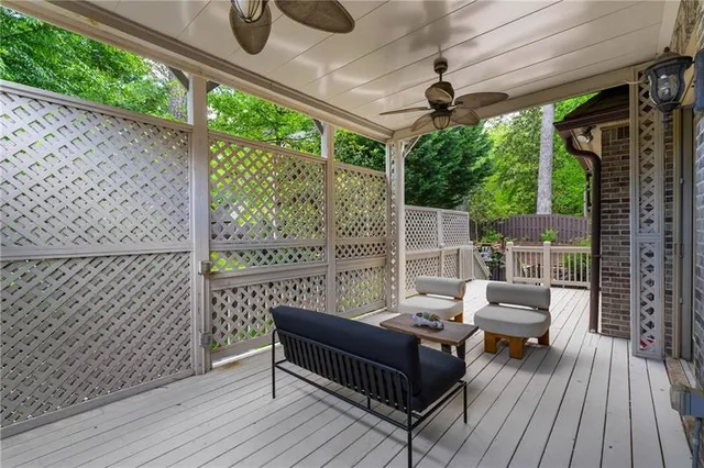 a view of yard with outdoor seating
