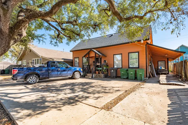 a view of a car park in front of a building