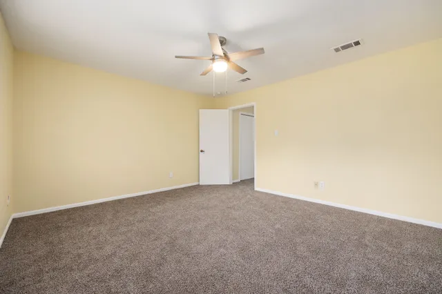 a view of small space with racks on the wall