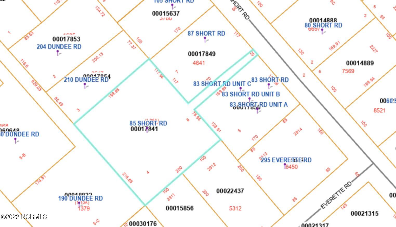 85 Short Road Pinehurst, NC 28374 - Photo 2 of 2 GIS plat map 85 Short Rd