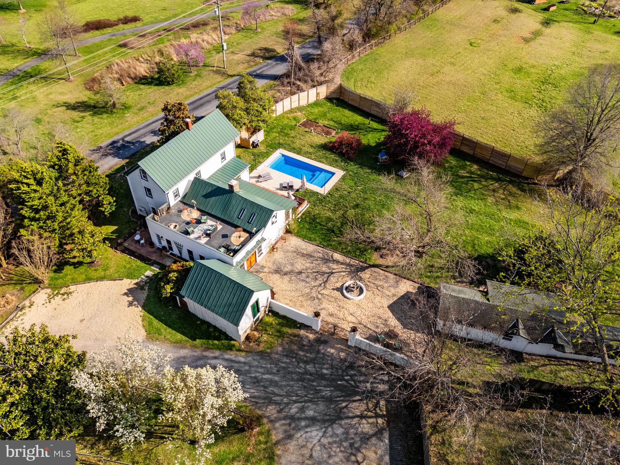 4094 Whiting Road Marshall, VA 20115 - Photo 8 of 68 an aerial view of a house with a yard