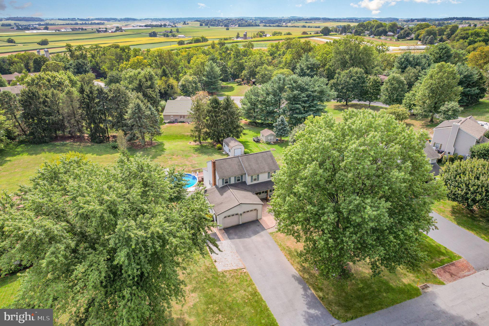 212 Weaver Drive Lititz, PA 17543 - Photo 39 of 44 a view of a yard with a large pool
