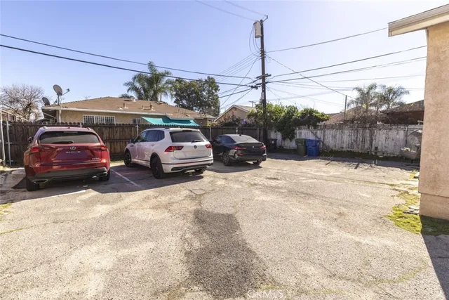 a car parked in front of a house