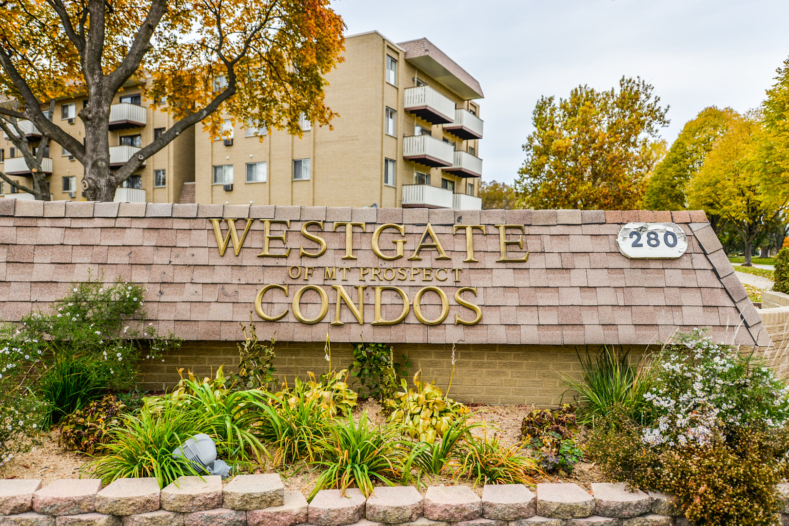 280 North Westgate Road, Unit 128 Mount Prospect, IL 60056 - Photo 2 of 29 a view of a street with a building in front of it