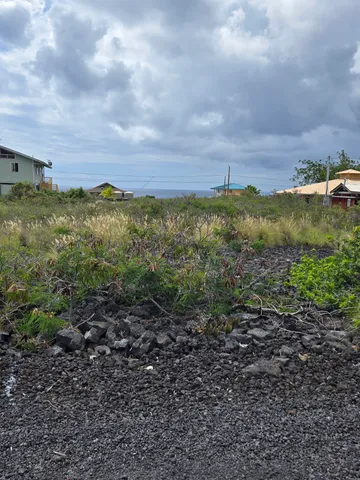 a view of a lake with mountains in the background