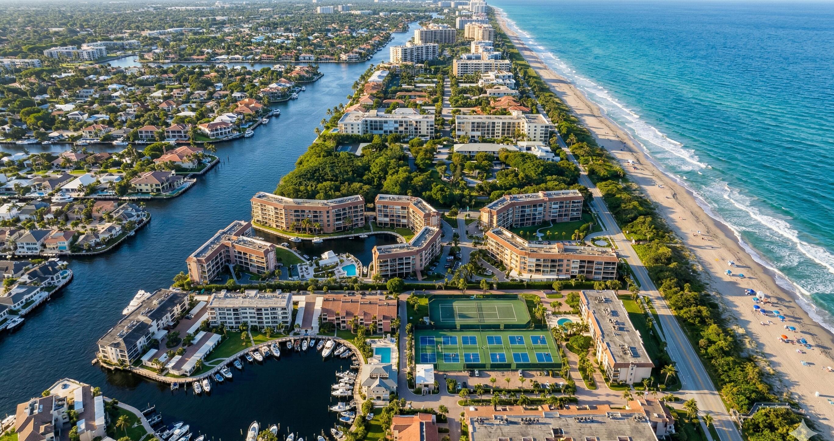 2871 North Ocean Boulevard, Unit C123 Boca Raton, FL 33431 - Photo 37 of 37 Aerial General Area (AI Assisted)