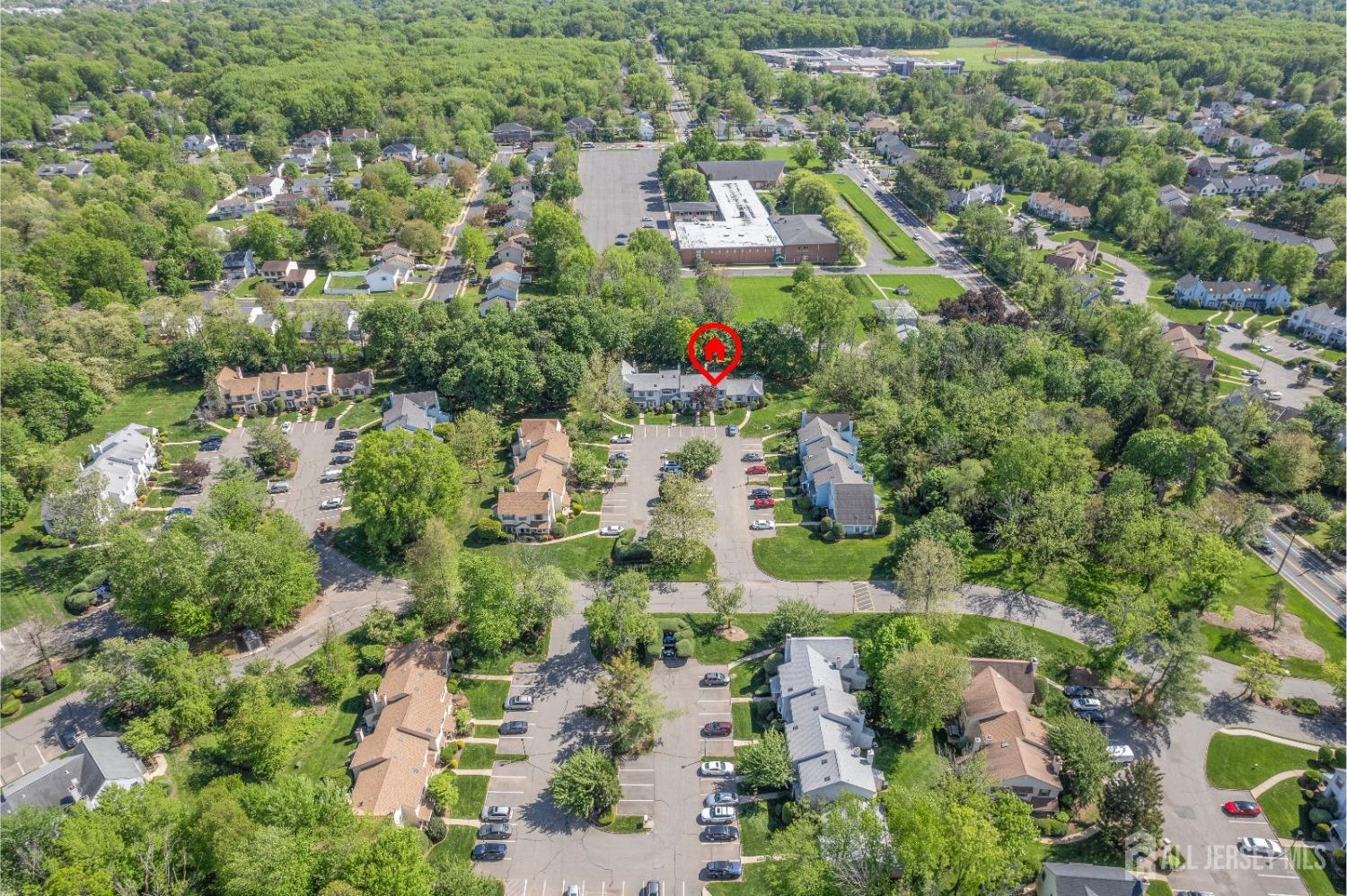 1405 Maplecrest Road Edison, NJ 08820 - Photo 33 of 33 an aerial view of residential house with outdoor space and trees all around