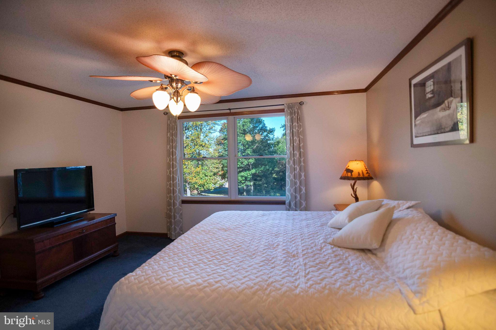 3225 Magnolia Road Great Cacapon, WV 25422 - Photo 27 of 59 a bedroom with a bed and a tv