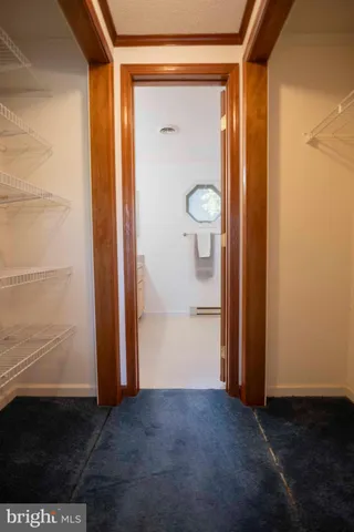 a bathroom with a bath tub