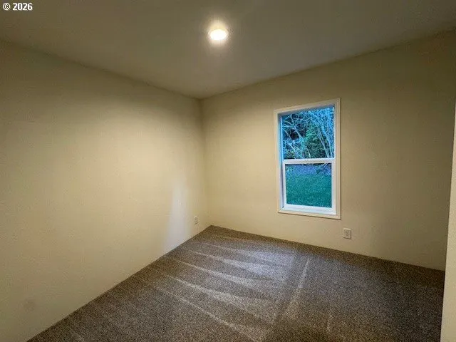 a view of a wooden door