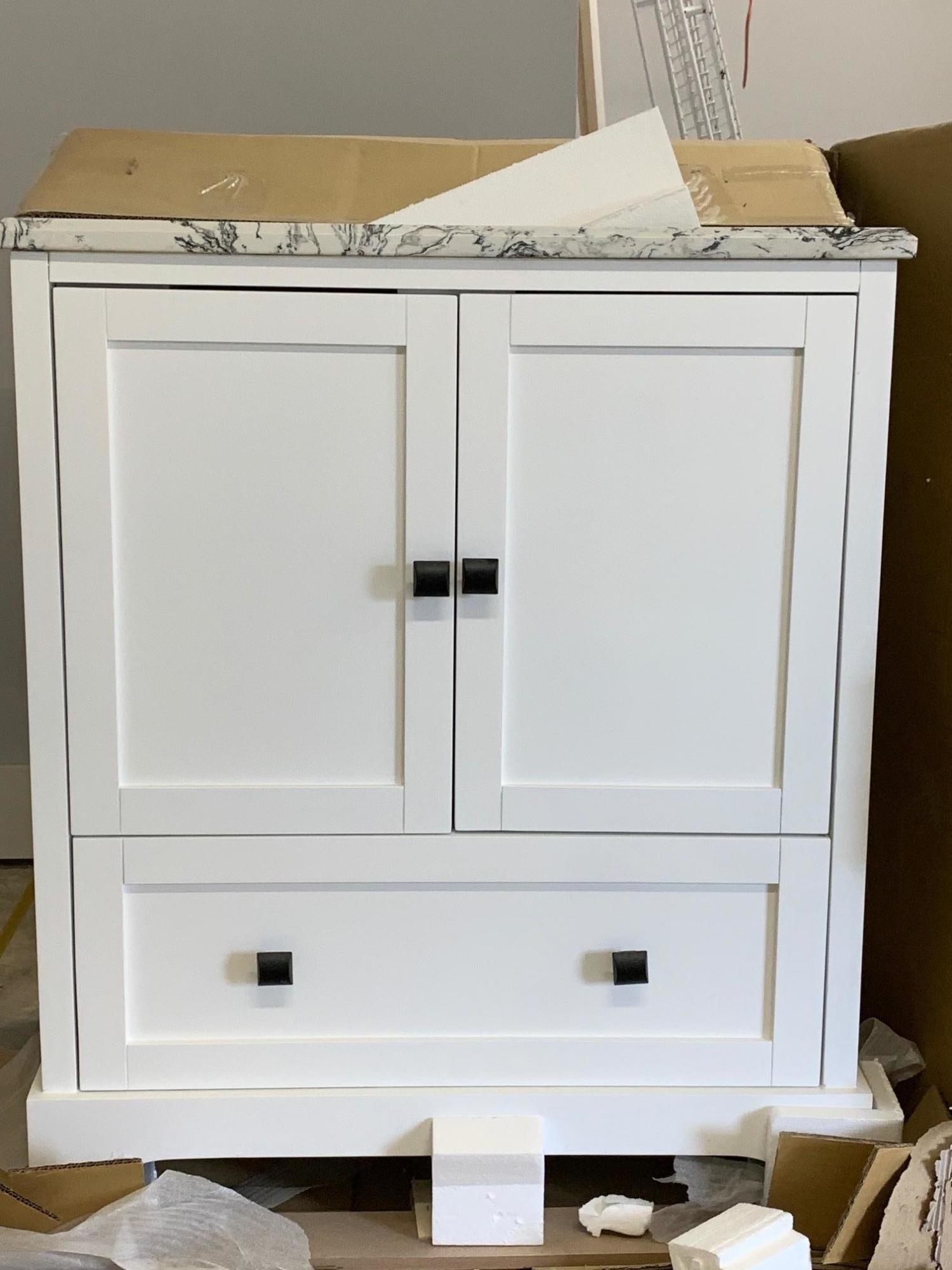 Cabinet for powder room