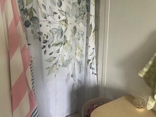 6806 North County Road 1630 Shallowater, TX 79363 - Photo 36 of 40 a bathroom with a toilet and shower curtain