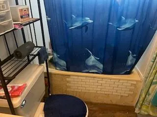 a bathroom with a sink and a tub