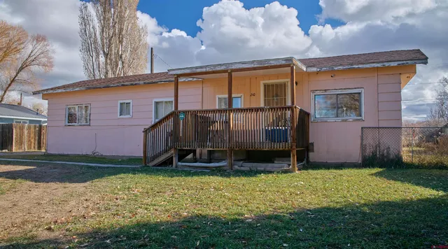 a backyard of a house