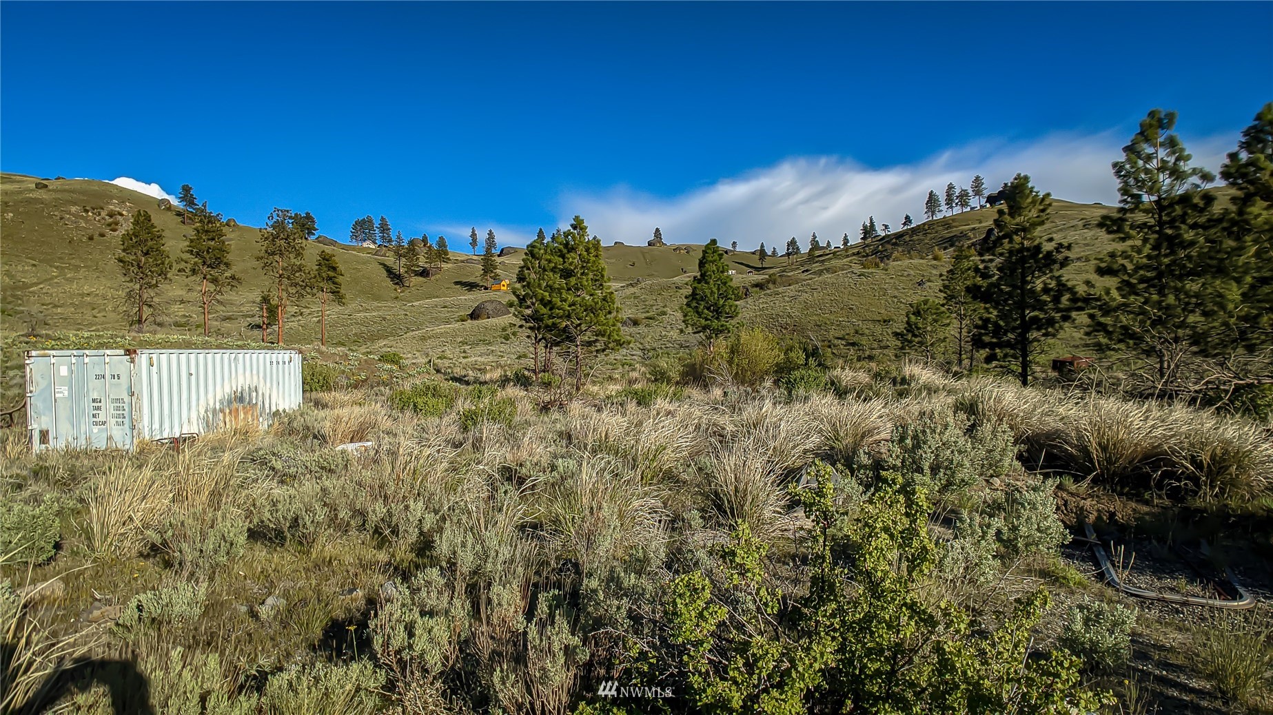 59 Bigelow Spring Road Waterville, WA 98858 - Photo 7 of 40 a view of a houses with a mountain in the background