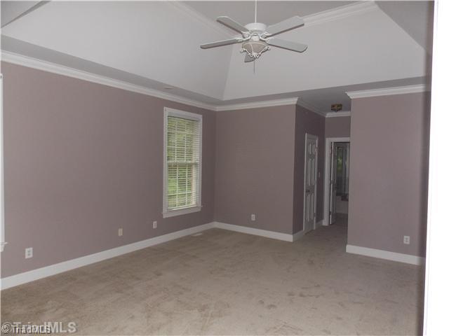 8501 Rosedale Drive Oak Ridge, NC 27310 - Photo 10 of 16 Master Bedroom. master bedroom with new carpet and fresh paint. master bedroom on the main level.