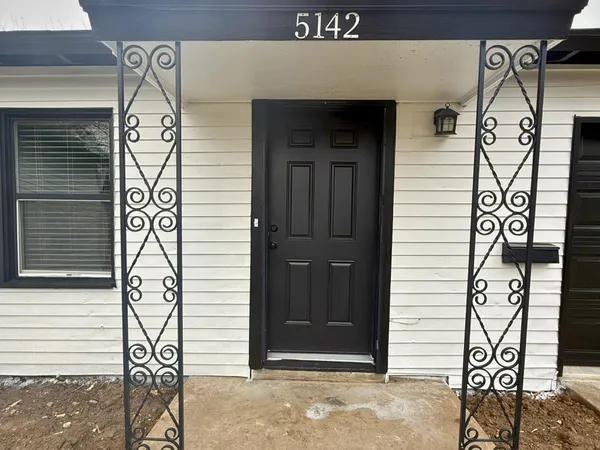 a view of front door