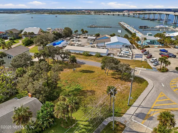 a view of a lake with a sitting area