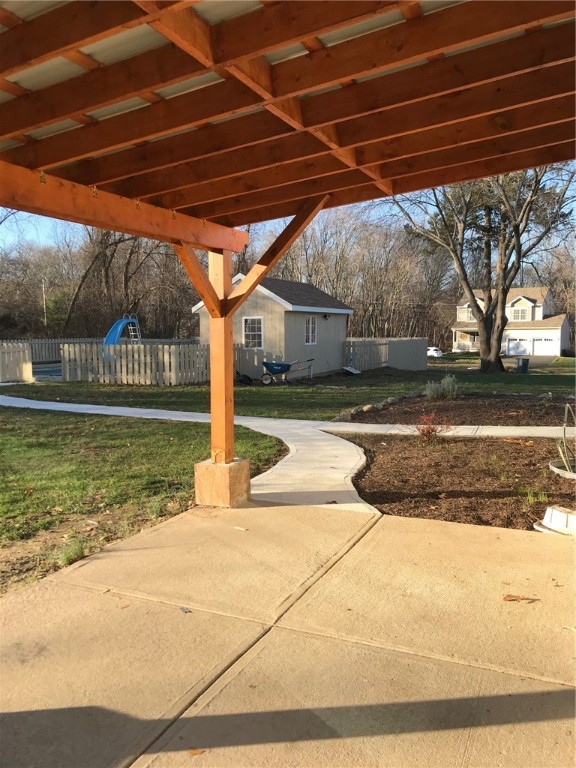 78 Dexter Road Scituate, RI 02857 - Photo 18 of 24 View from the side patio looking at the inground pool.