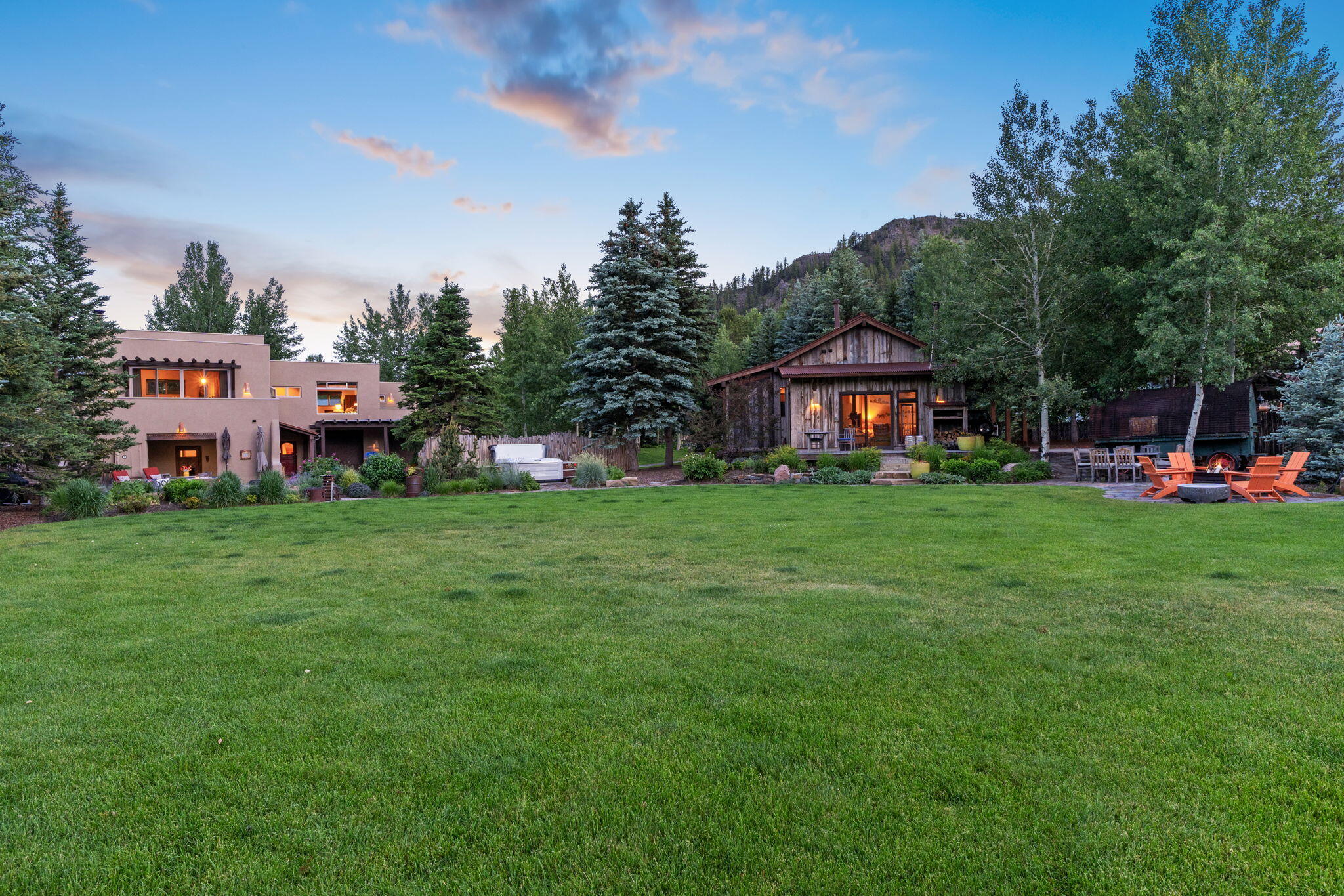 202 Chocolate Gulch Road Ketchum, ID 83340 - Photo 60 of 83 Home and Guest House Twilight