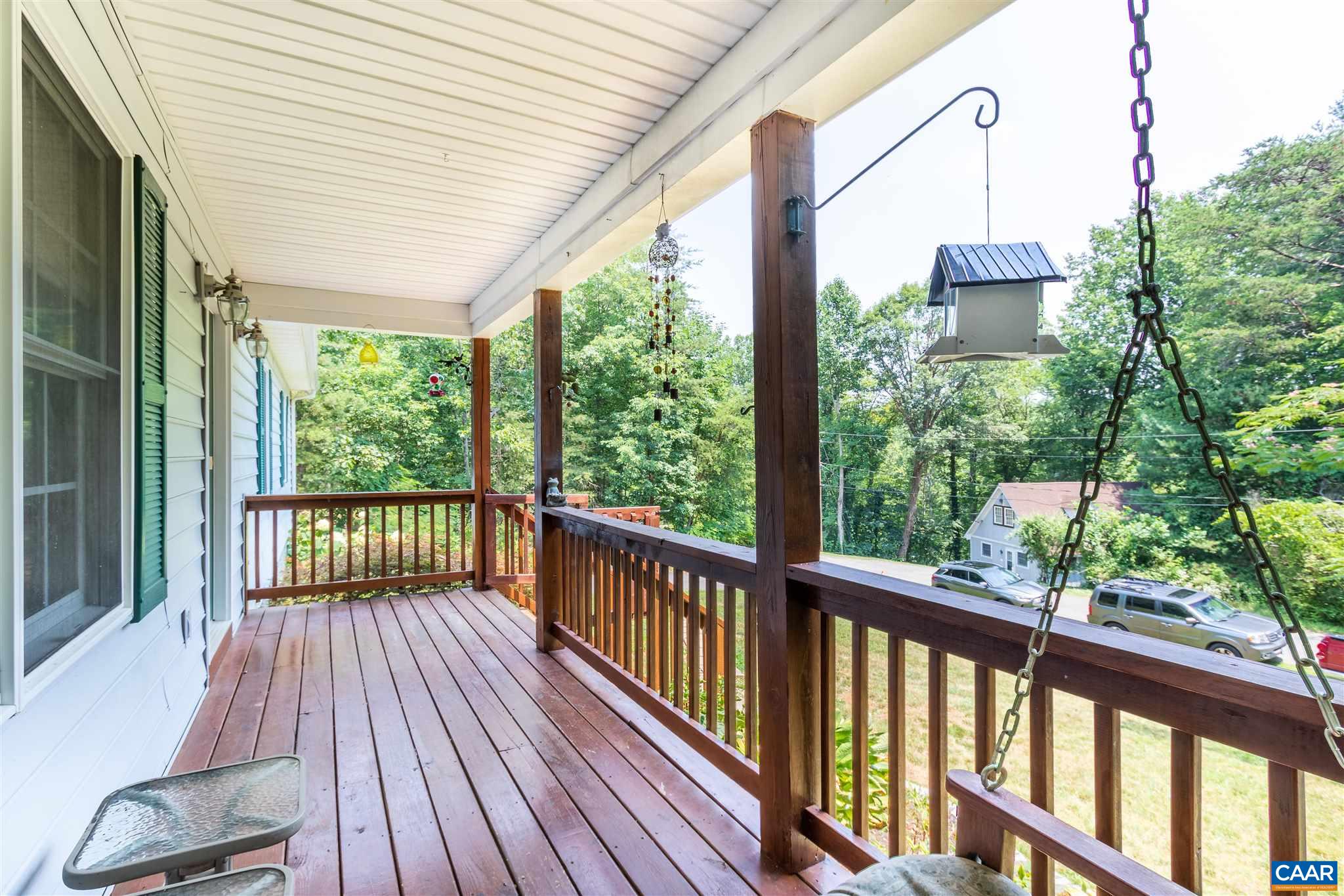 196 Logtrac Road Stanardsville, VA 22973 - Photo 3 of 34 a view of a balcony with wooden floor