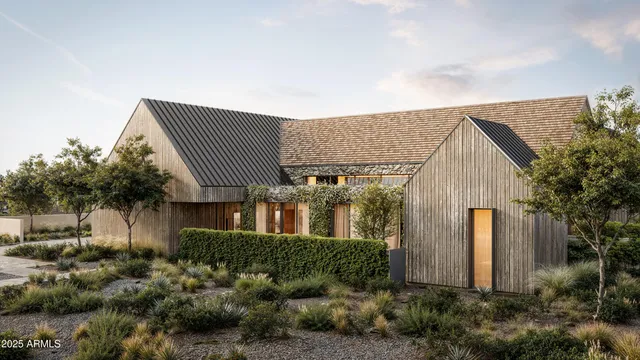 an outdoor view of house