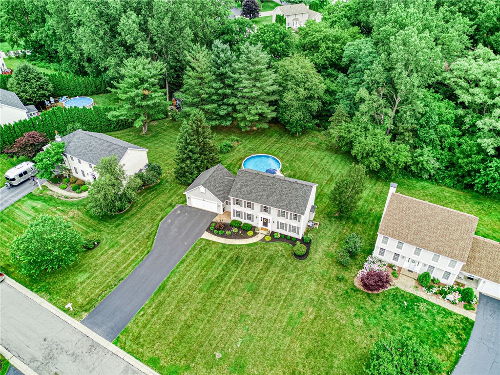809 Lindsey Circle Webster, NY 14580 - Photo 2 of 50 AERIAL VIEW . . . . PRIVATE BACKYARD . . . CULDESA