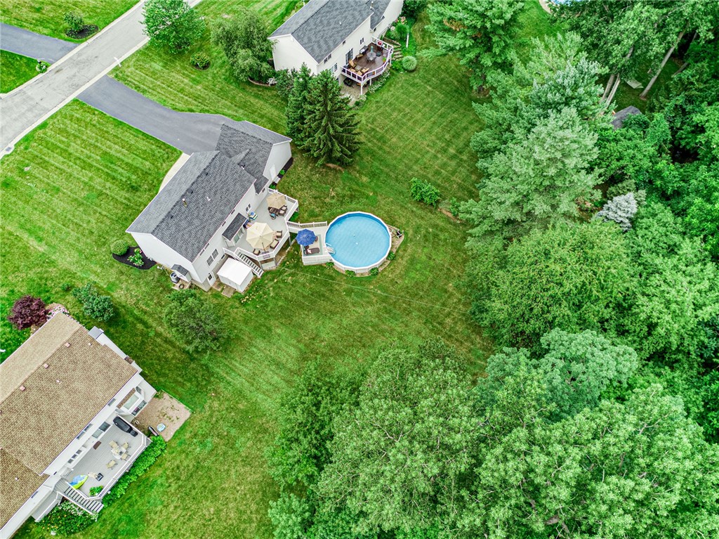 809 Lindsey Circle Webster, NY 14580 - Photo 48 of 50 AERIAL VIEW OF THE BACKYARD!