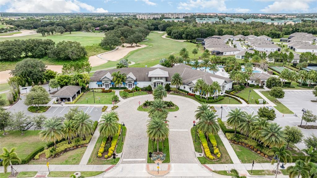 1991 Key Bay Trail Kissimmee, FL 34747 - Photo 28 of 31 an aerial view of residential houses with outdoor space and river view