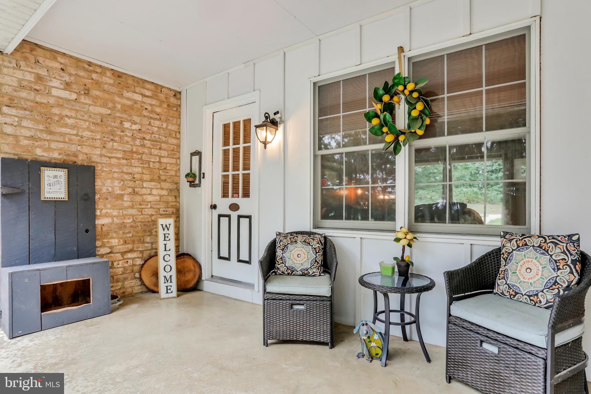 9611 Shimpstown Road Mercersburg, PA 17236 - Photo 110 of 147 Front Covered Porch - Entry to Den; Secluded