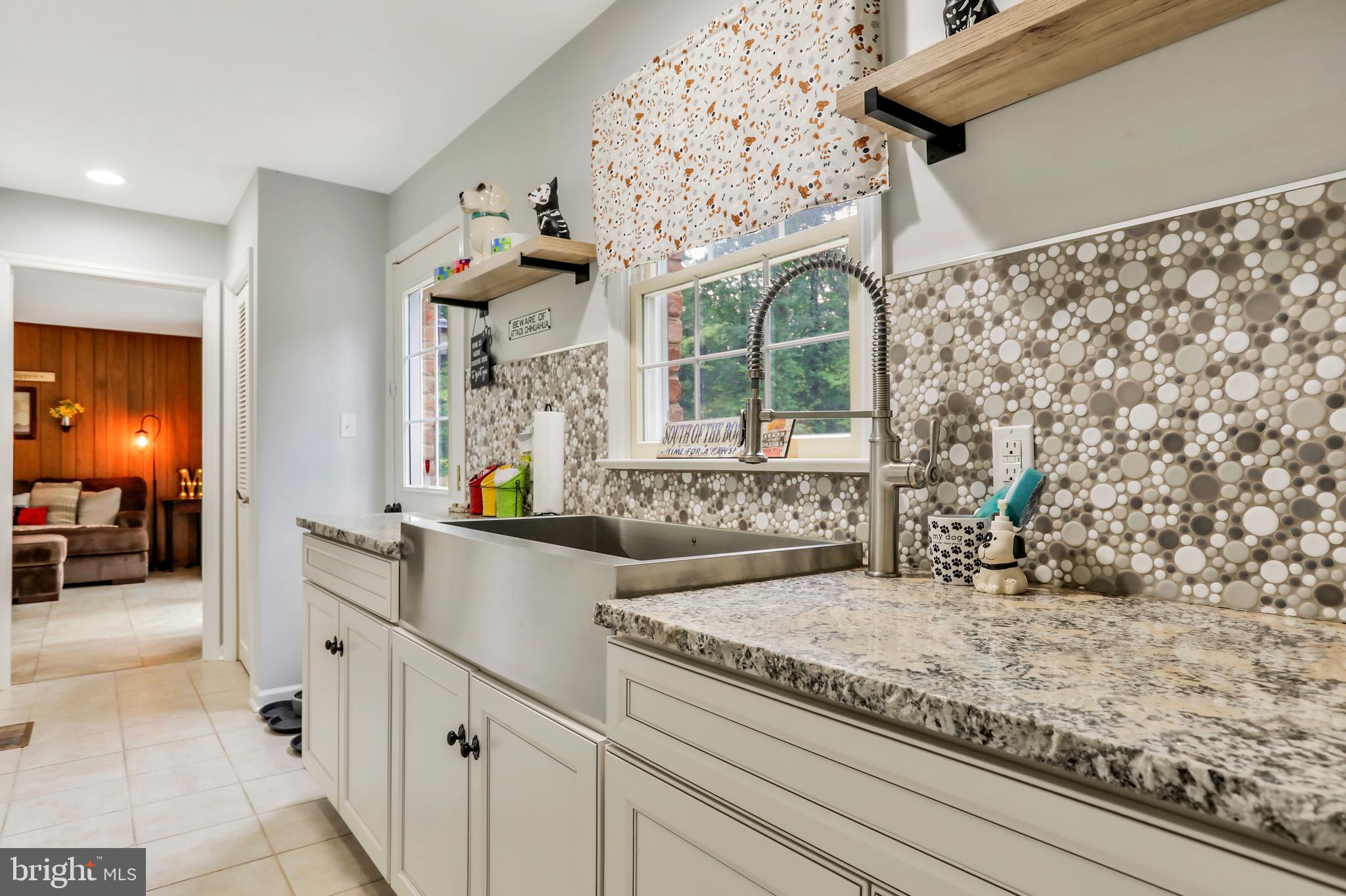 9611 Shimpstown Road Mercersburg, PA 17236 - Photo 47 of 147 Over-Sized Stainless Farmhouse Sink, Custom Tile