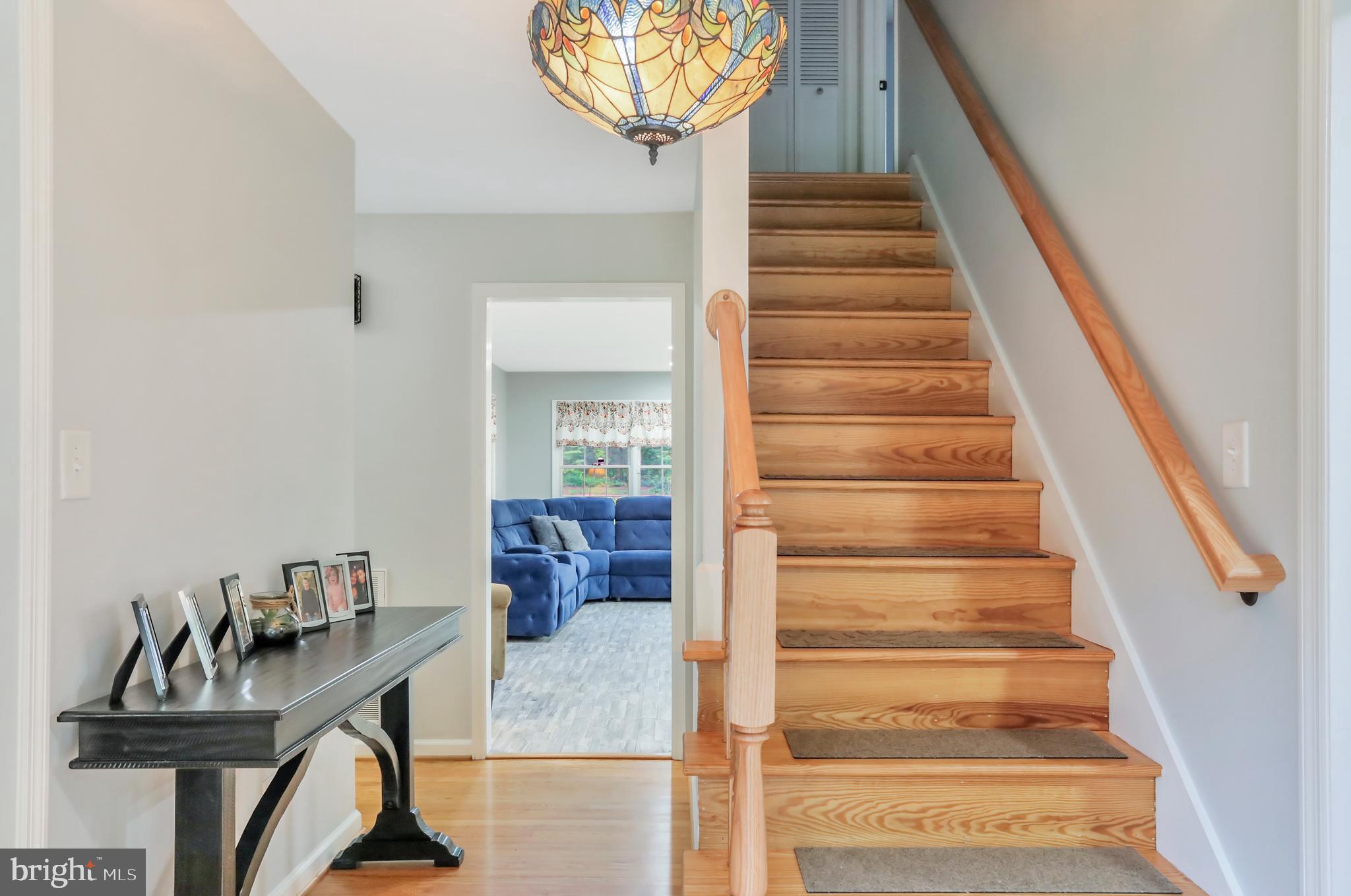 9611 Shimpstown Road Mercersburg, PA 17236 - Photo 52 of 147 Entry Foyer w/ Golden Oak & Unique Tiffany Lights