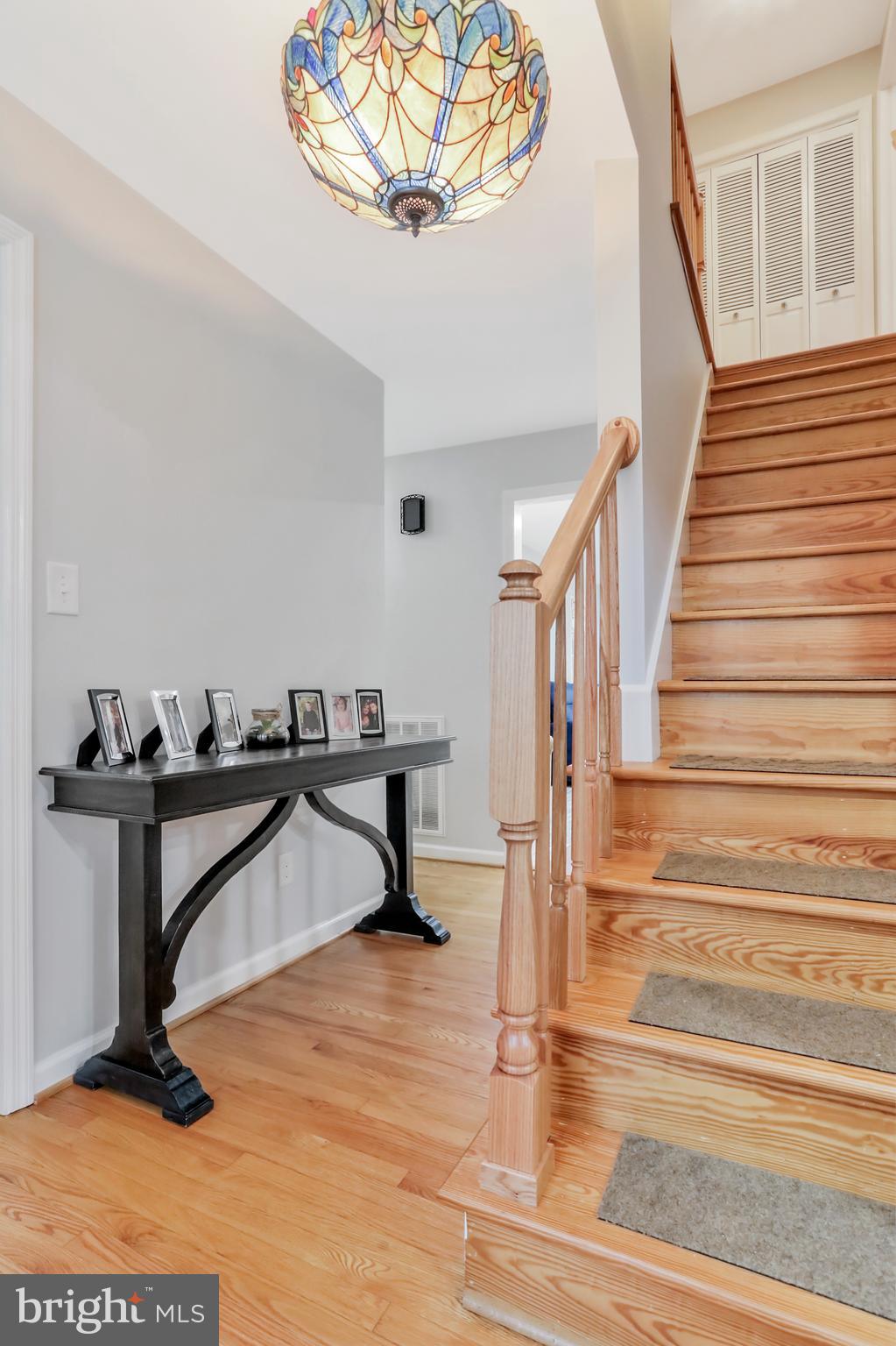 9611 Shimpstown Road Mercersburg, PA 17236 - Photo 59 of 147 BEAUTIFUL Golden Oak Flooring & Oak Banister
