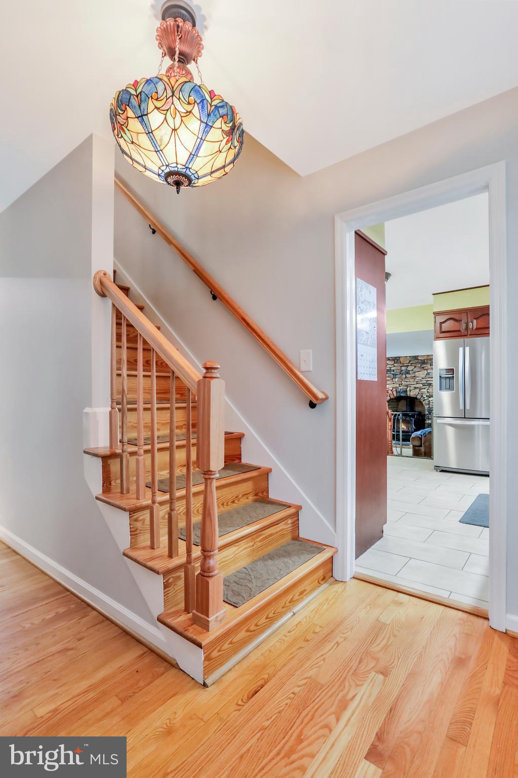 9611 Shimpstown Road Mercersburg, PA 17236 - Photo 60 of 147 Entry Foyer w/ Golden Oak & Unique Tiffany Lights